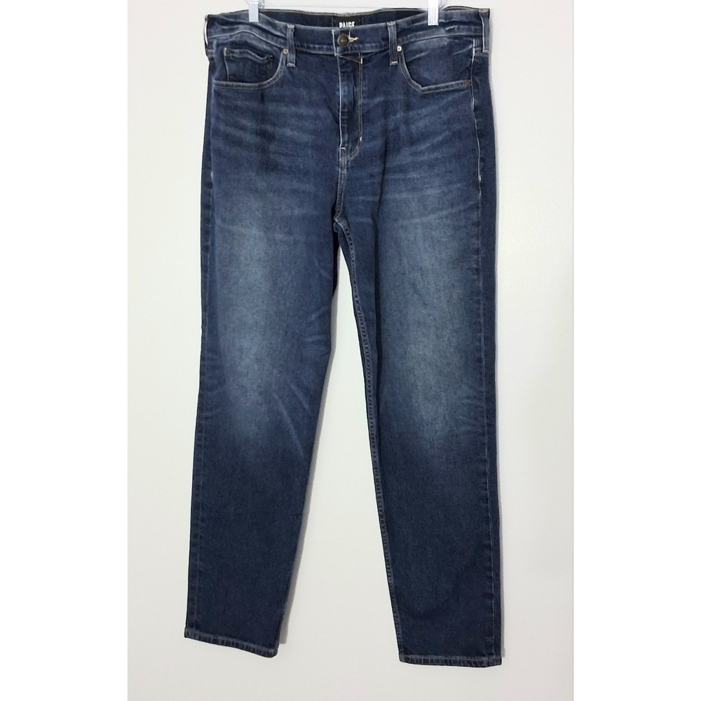 Paige Wilcox Jeans* Men's Size 36 x 30 Blue Dark Wash Pockets Zip Pre-owned